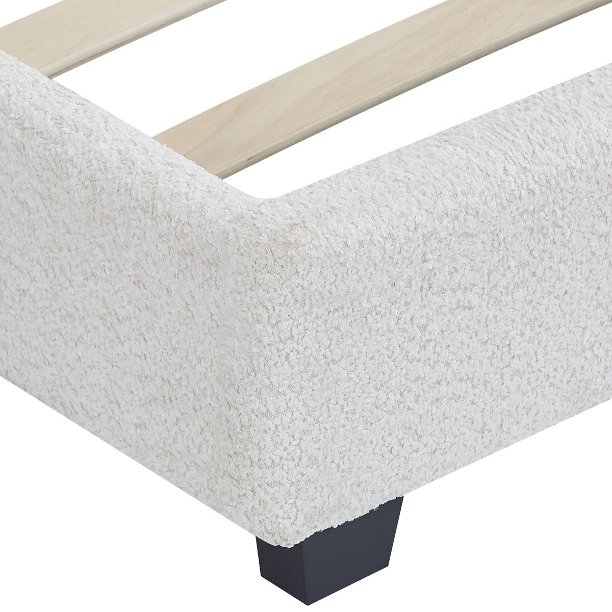 William - Cama de adulto - Tejido bouclé - Beige
