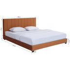 William - Lit Adulte - Velours - Terracotta