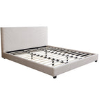 William - Tweepersoonsbed - Ribfluweel - Beige