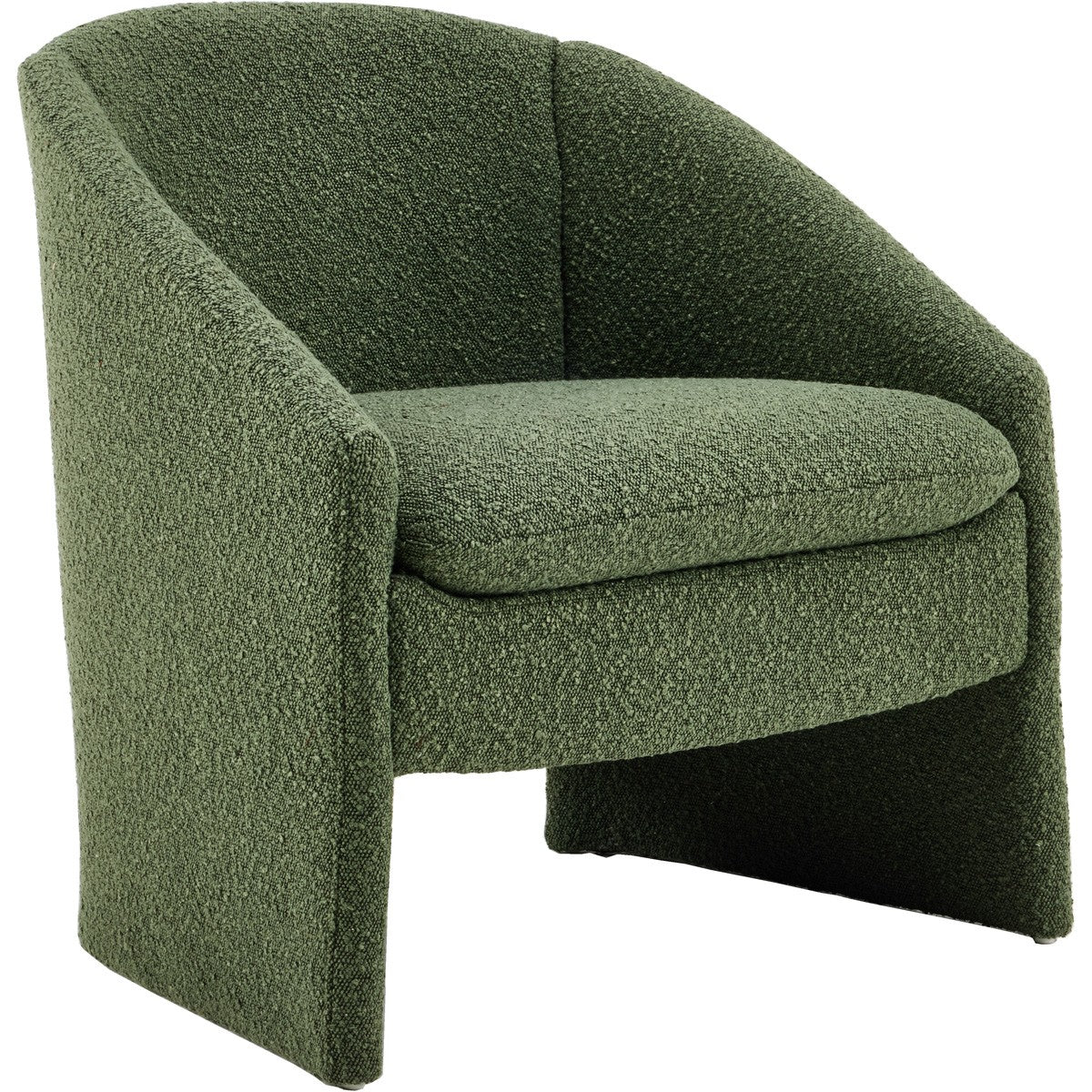 Ami - Ronde fauteuil - Bouclé stof - Kakigroen