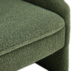 Ami - Ronde fauteuil - Bouclé stof - Kakigroen