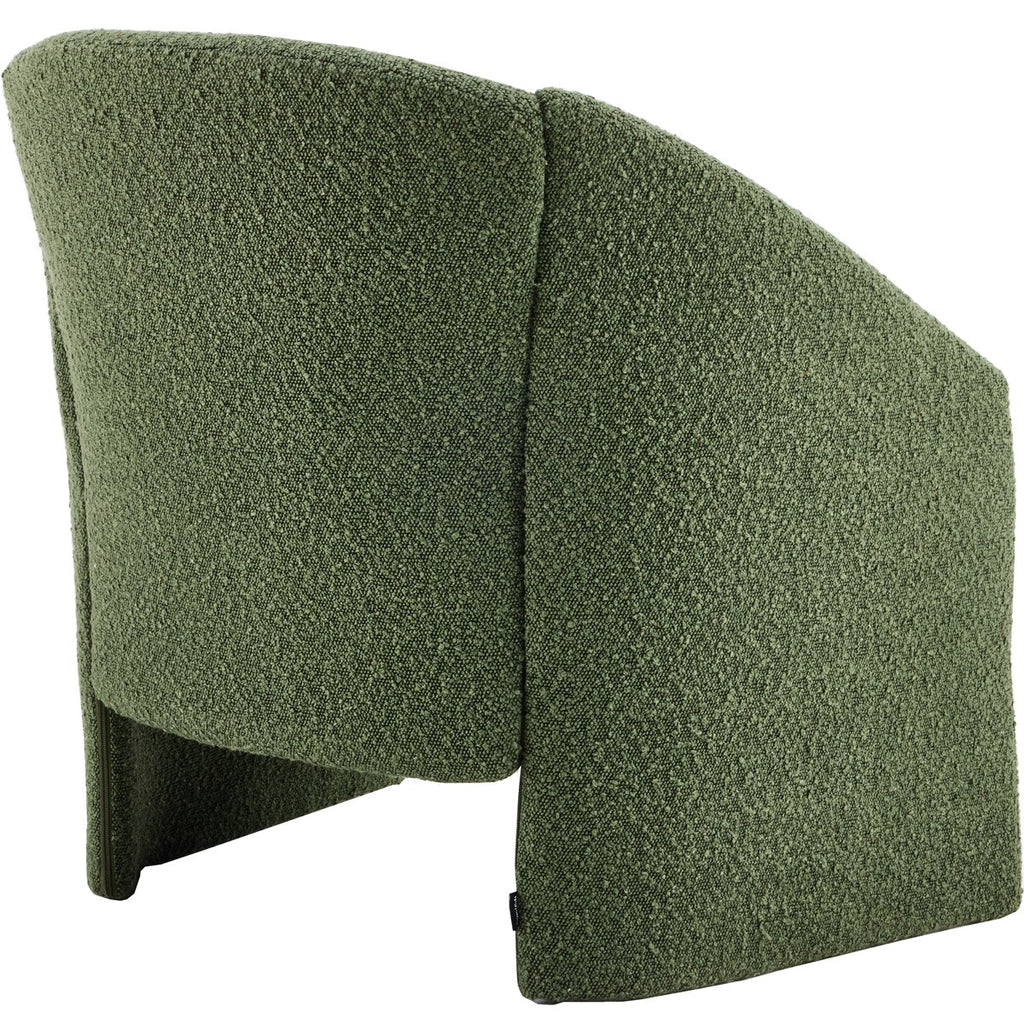 Ami - Ronde fauteuil - Bouclé stof - Kakigroen