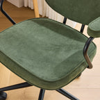 Ann – Drehbarer und höhenverstellbarer Bürostuhl – Cord – Khakigrün