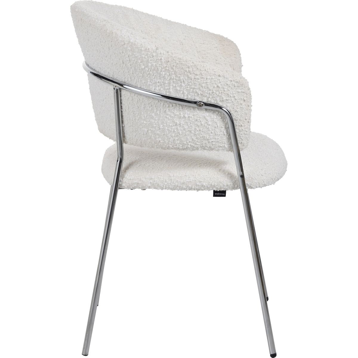 Isya - Lot De 2 Chaises - Tissu Bouclé - Beige