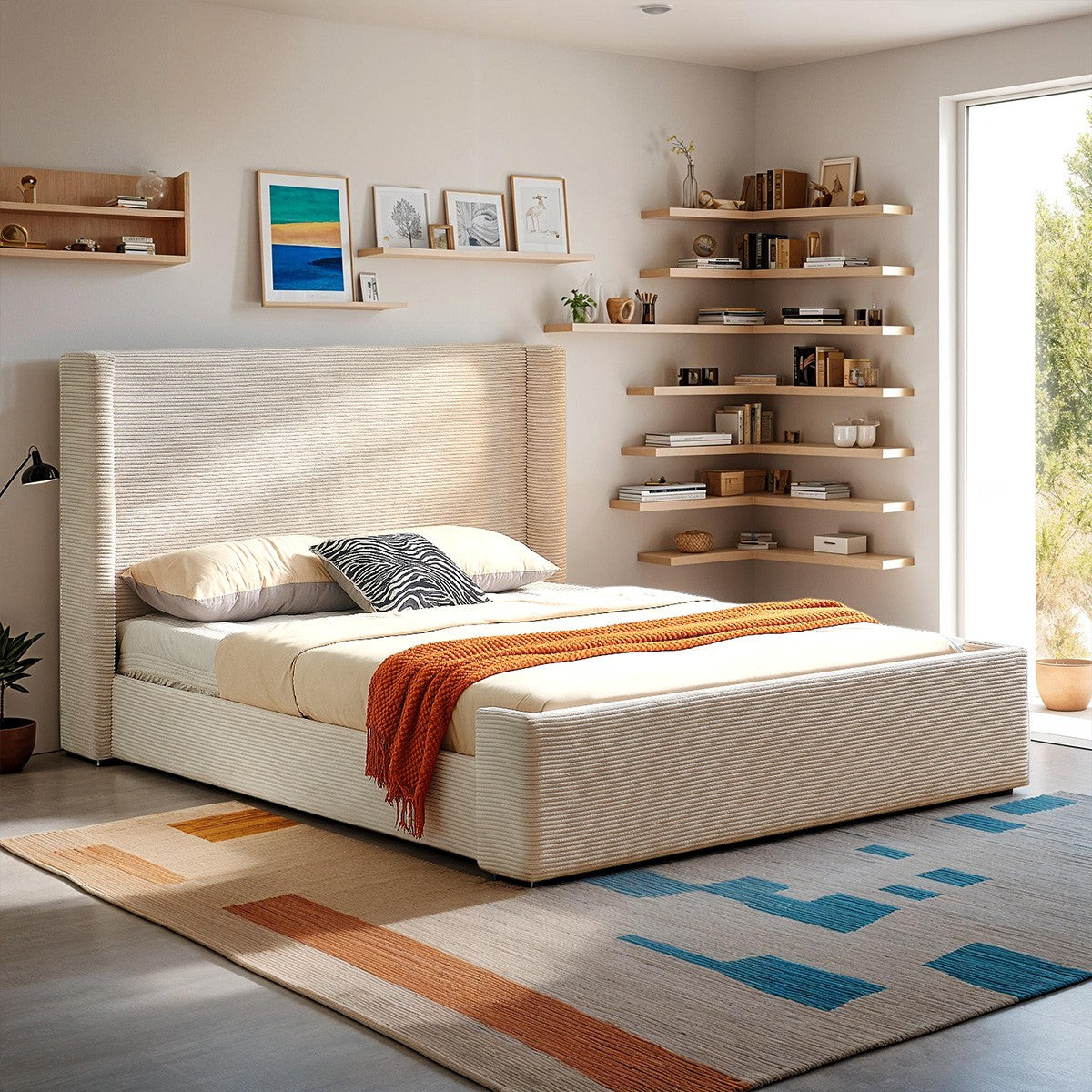 Frida - Adult Bed - Corduroy - Beige