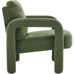 Niko - Fauteuil - Bouclé Stof - Kakigroen