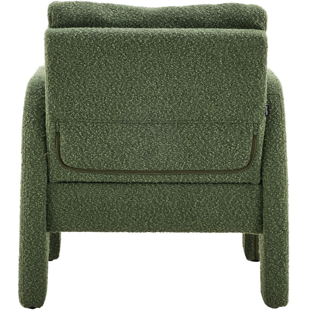 Niko - Fauteuil - Bouclé Stof - Kakigroen