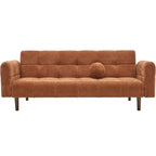 Pavia - Slaapbank - Chenille Stof - Terracotta
