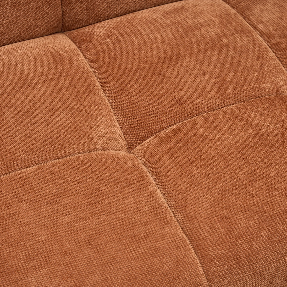 Pavia - Slaapbank - Chenille Stof - Terracotta