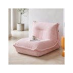 Solaise - Poltrona Modulare Bassa Compressa - Velluto a Coste - Rosa Cipria