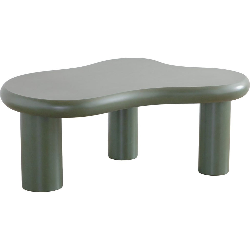 Wave - Set Van 2 Organische Salontafels Trapvormig - MDF - Groen