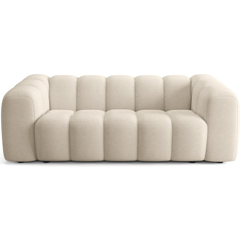 Belleville - Gecapitonneerde slaapbank - Chenillestof - Beige