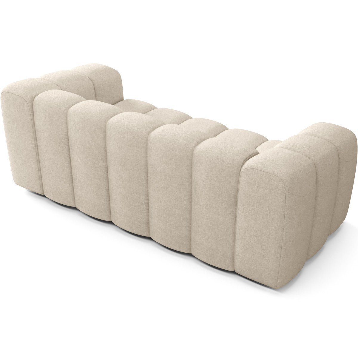 Belleville - Gecapitonneerde slaapbank - Chenillestof - Beige