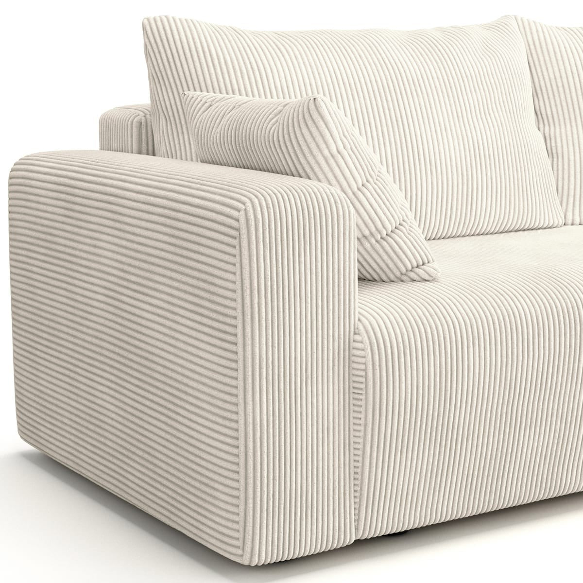 Fjord - Sovesofa - Fløjl - Beige