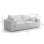 Fjord - Sovesofa - Fløjl - Kakigrøn