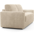 Cassian - Hæftet sovesofa - Fløjl - Beige