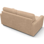 Lumio - Sofa Prosta Rozkładana - Sztruks - Jasny Brąz