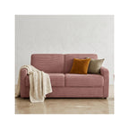 Lumio - Lige sovesofa - Fløjl - Gammelrosa