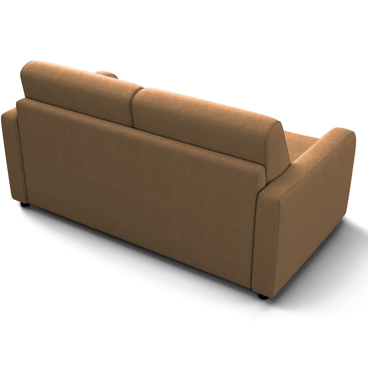 Lumio - Sofa Prosta Rozkładana - Tkanina Chenille - Mokka