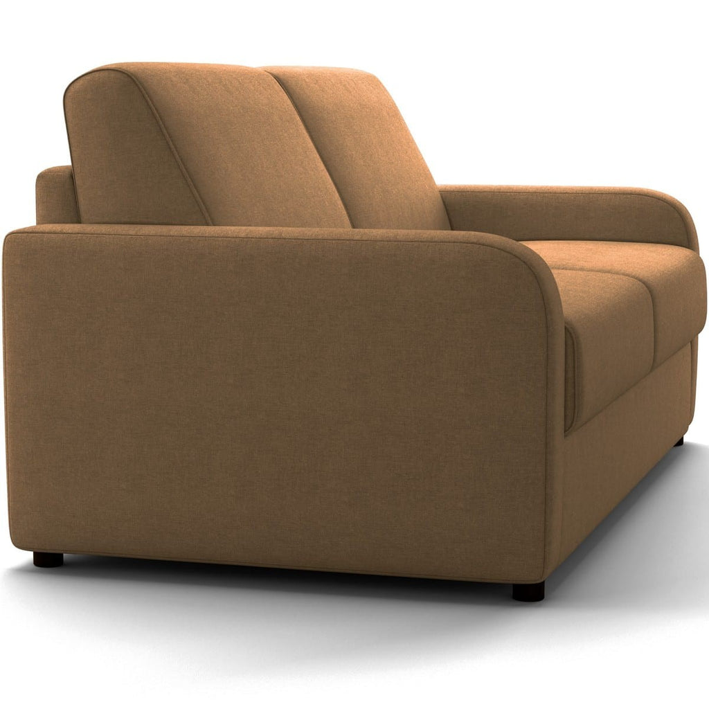 Lumio - Sofa Prosta Rozkładana - Tkanina Chenille - Mokka