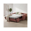 Suzie - Sofa Prosta Rozkładana - Sztruks - Brudny Róż