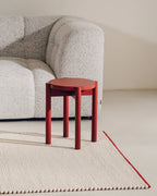 Hopp - Tabouret - Hêtre Massif - Marron-Red
