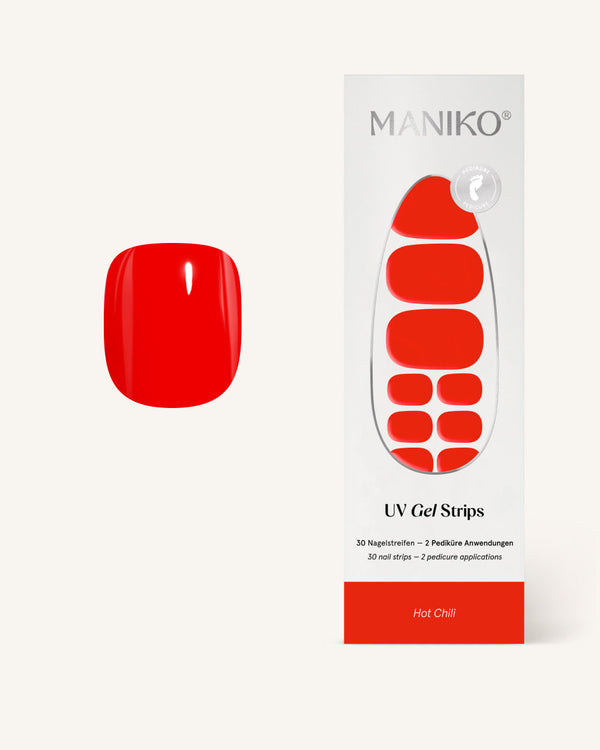 Pedicura UV con chile picante