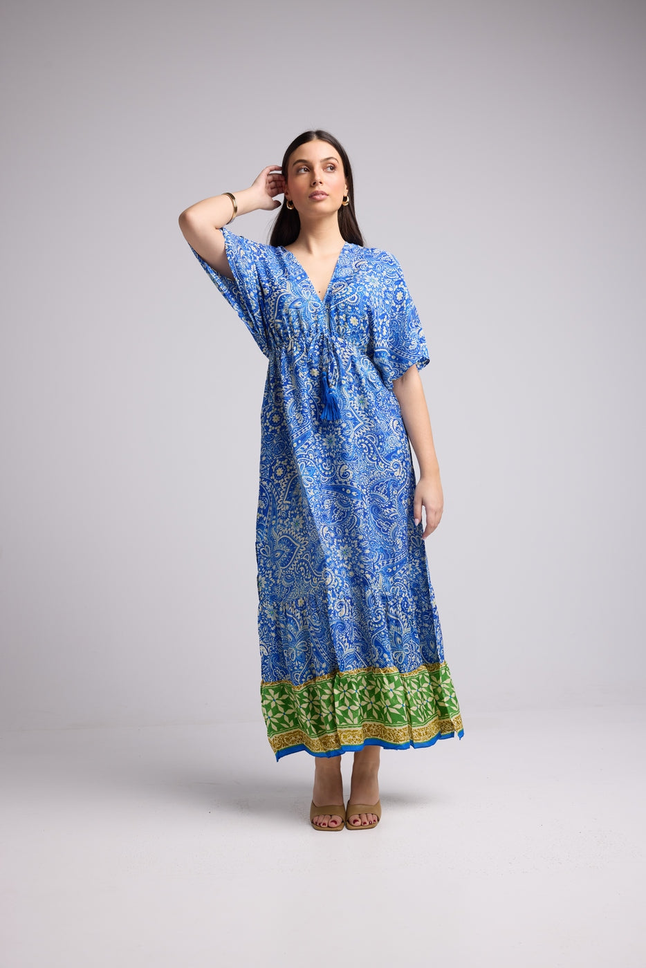 Long Dress - Ibiza - Blue Yellow