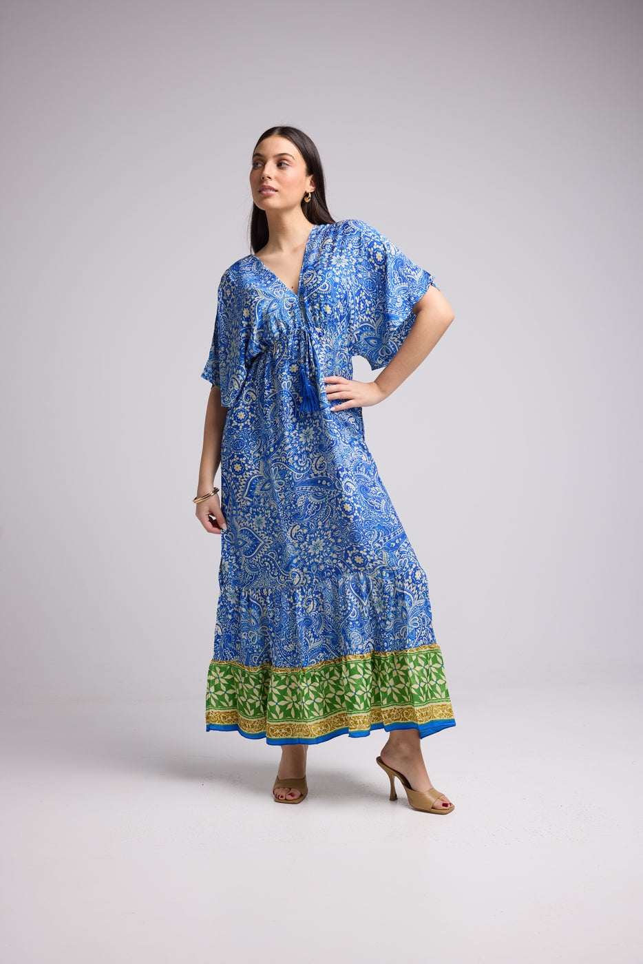 Long Dress - Ibiza - Blue Yellow