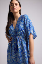 Long Dress - Ibiza - Blue Yellow