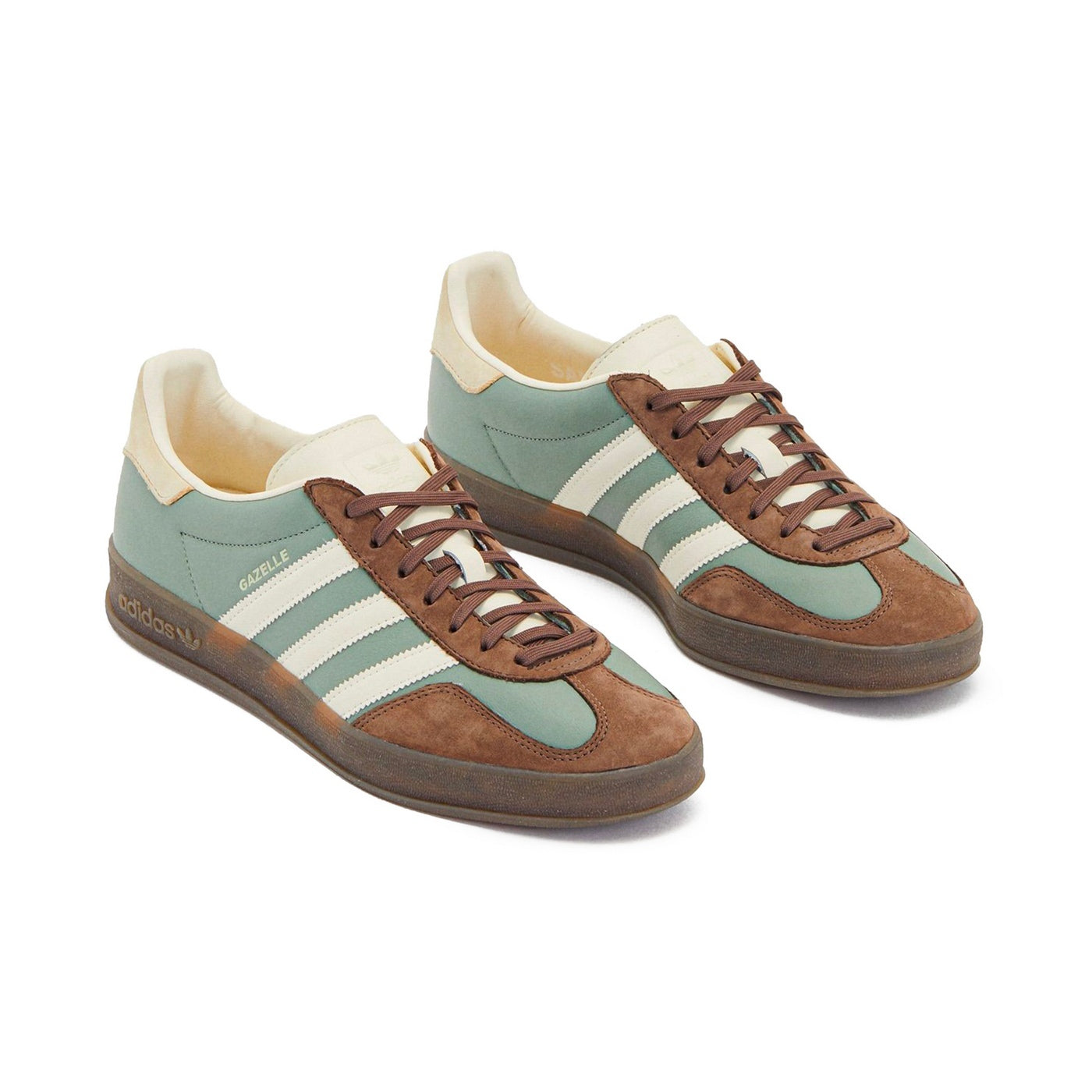Adidas Gazelle Indoor Marrón Crema Menta - Verde