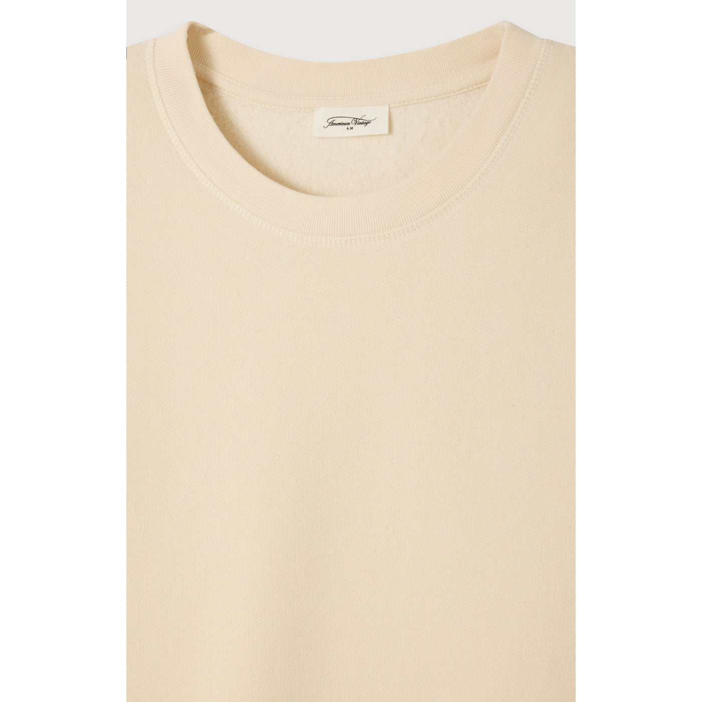 Sweat Col Rond - Ecru - Femme
