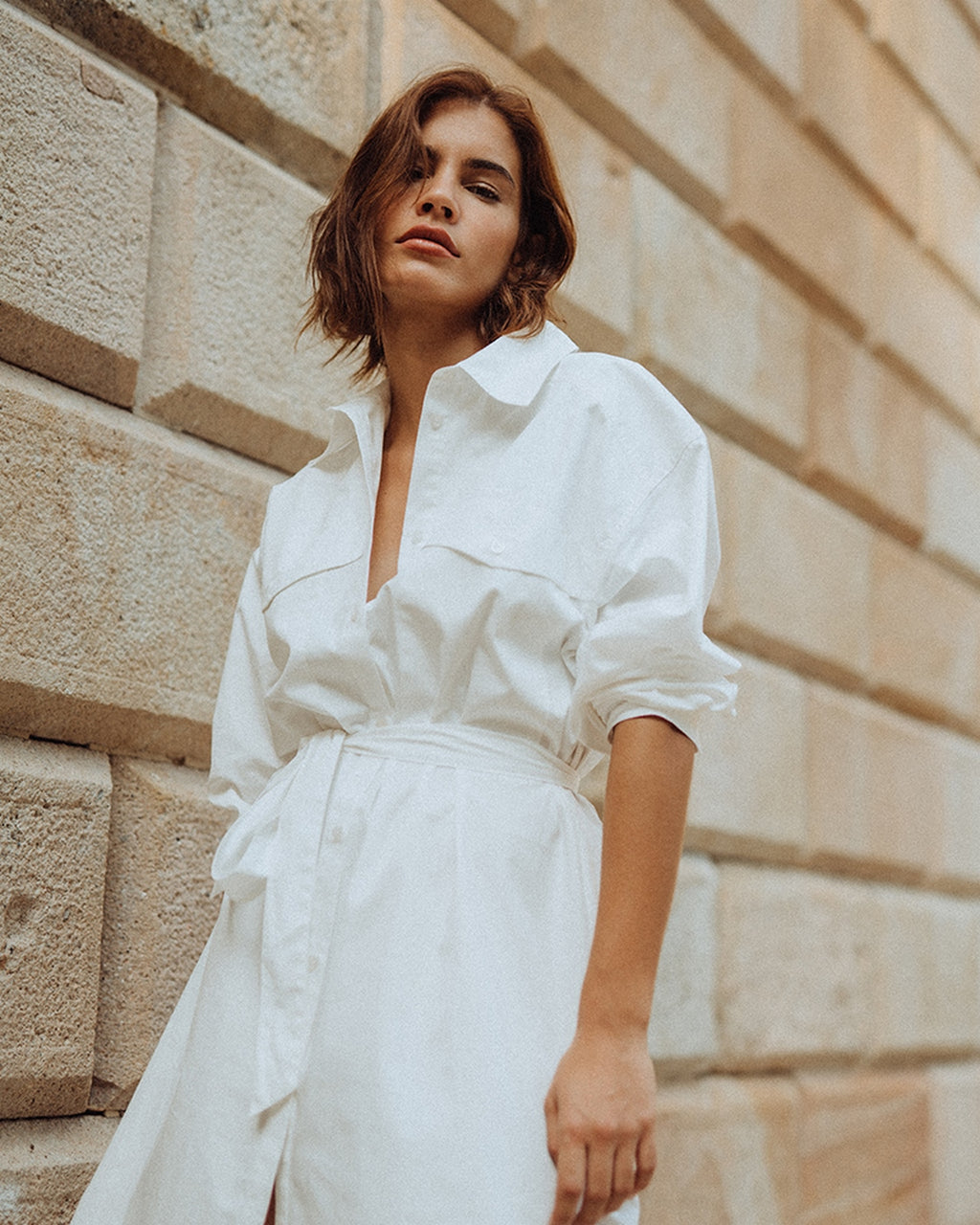 Vestido Corto Imaya - Crudo