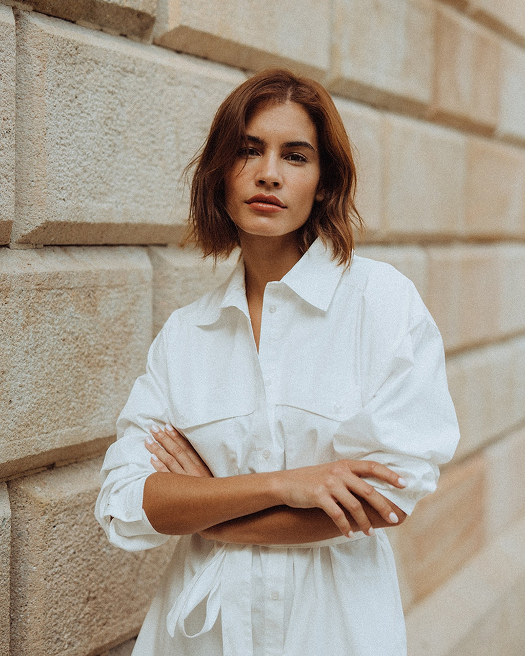 Vestido Corto Imaya - Crudo