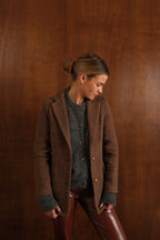 Gaspard Brown Check Blazer