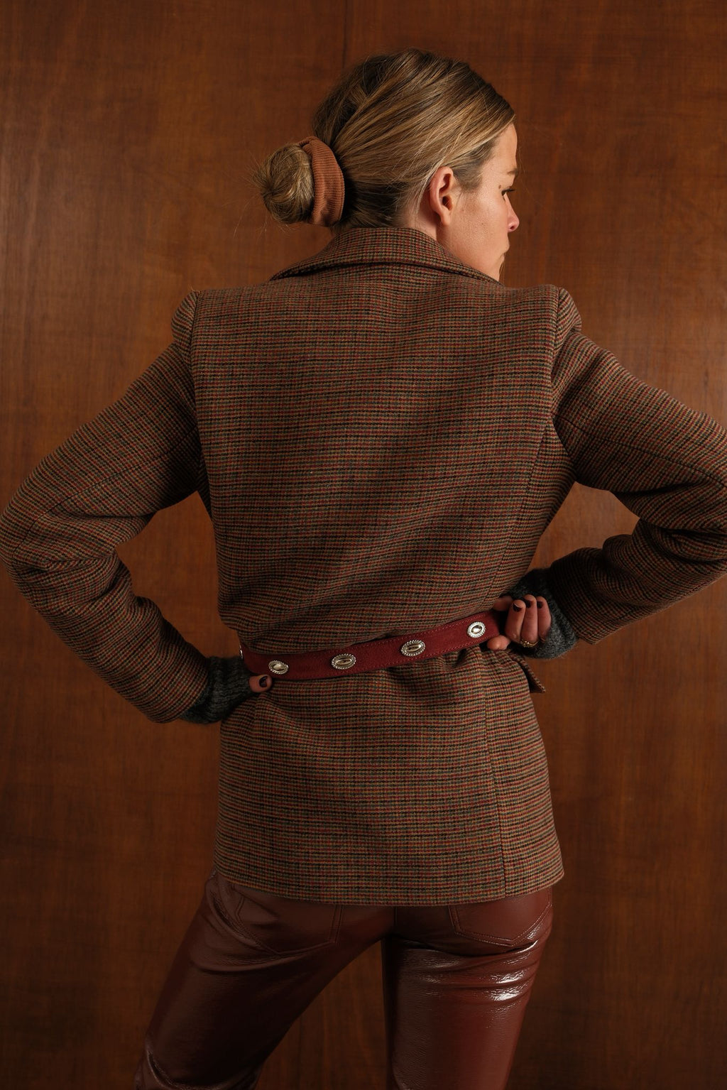 Gaspard Brown Check Blazer
