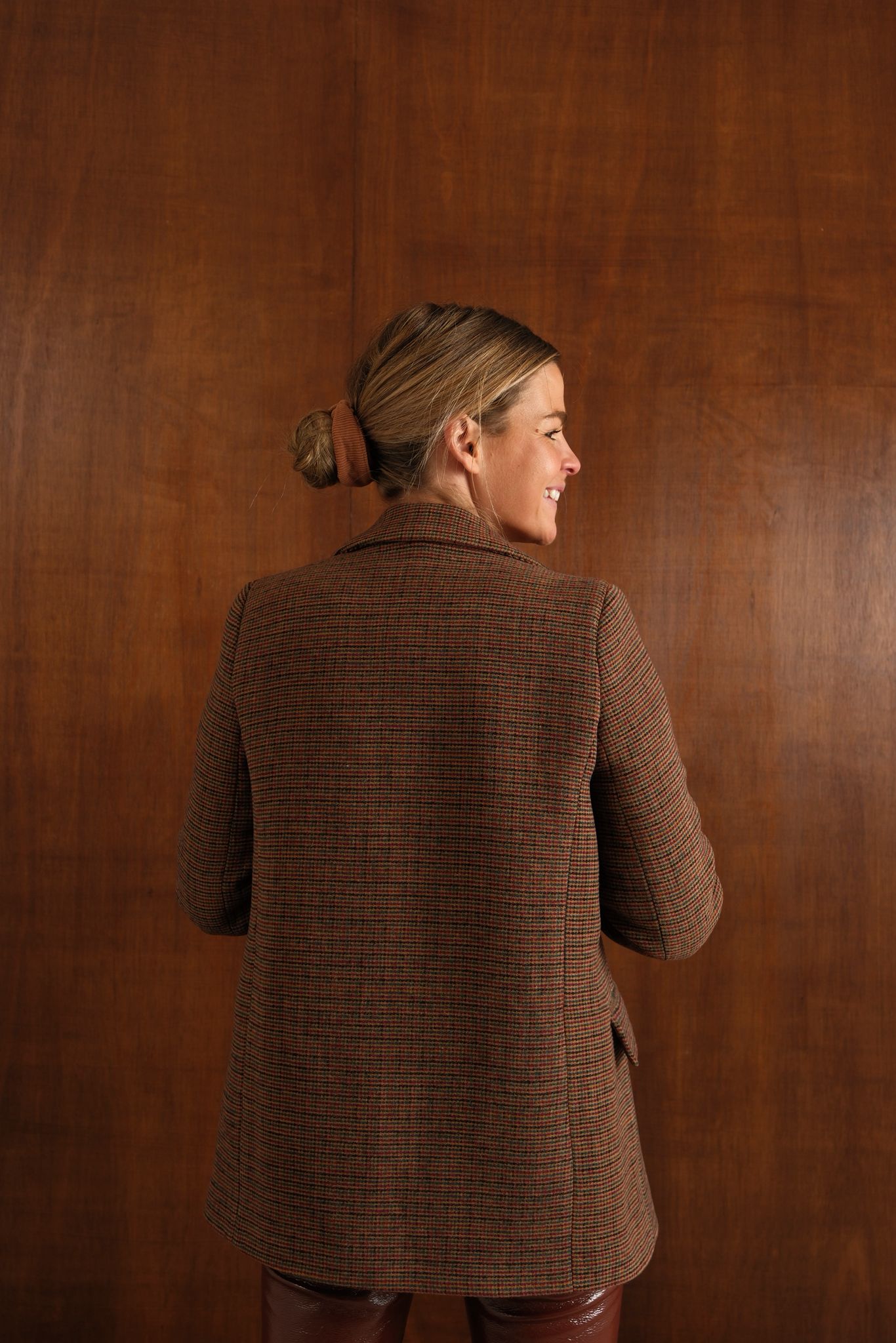 Gaspard Brown Check Blazer