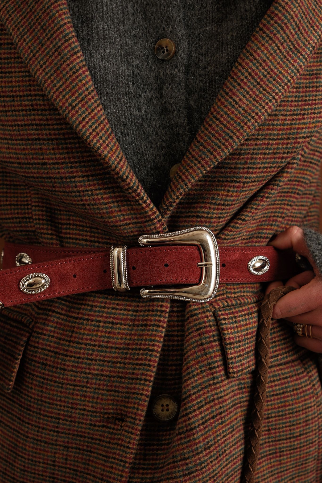 Gaspard Brown Check Blazer