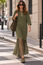 Kleid Allison Olivgrün