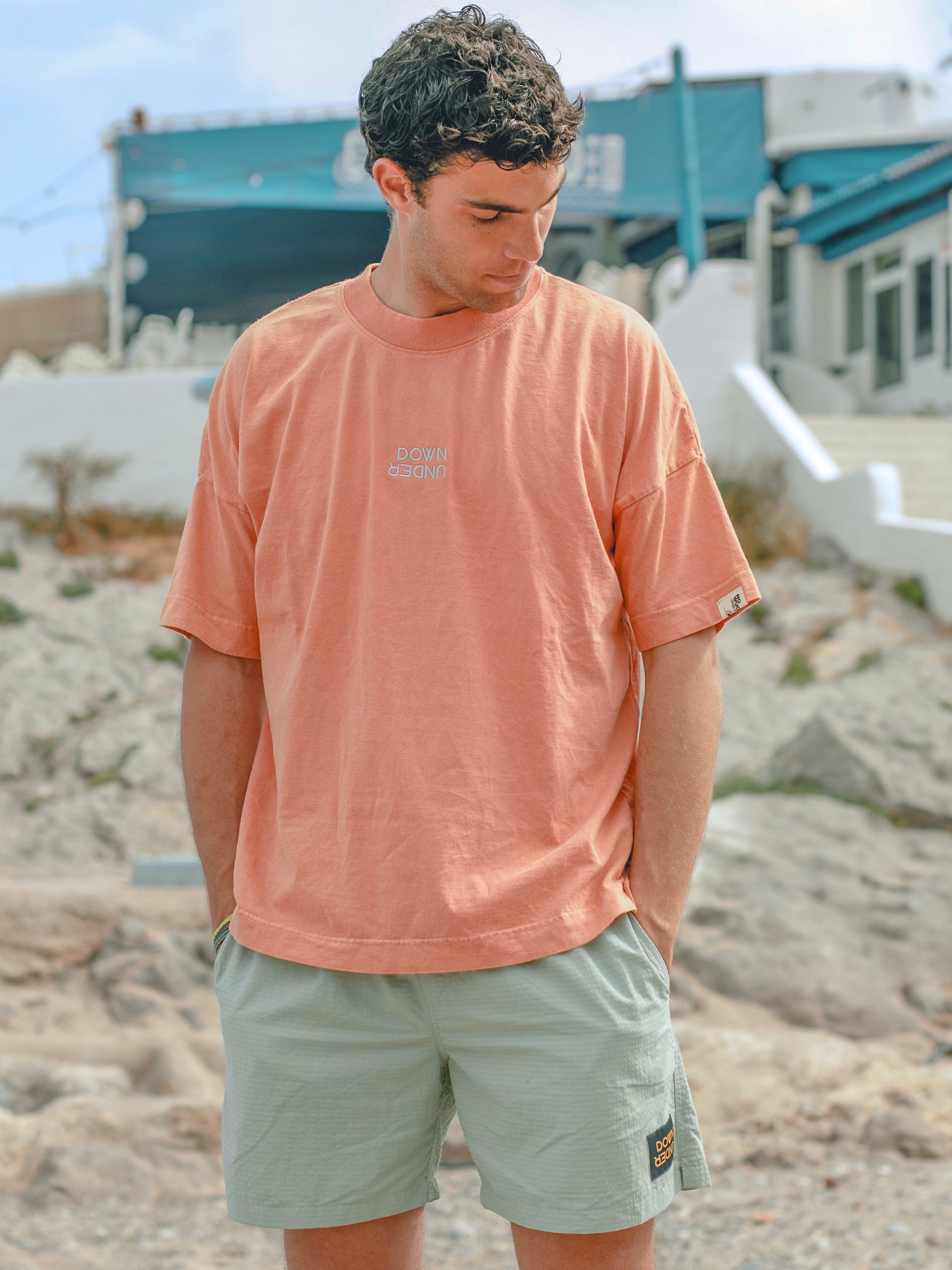 T-Shirt Orange Washed