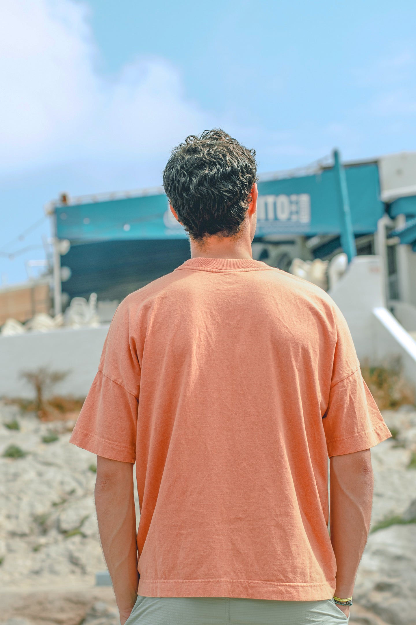 T-Shirt Orange Washed