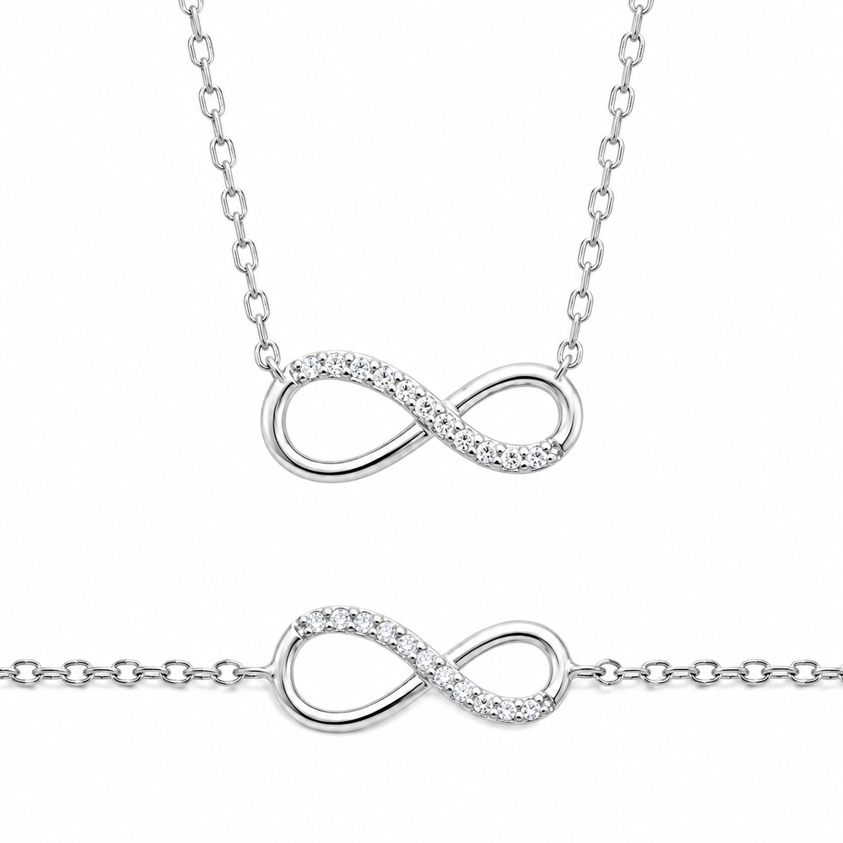 Collana Infinity Argento