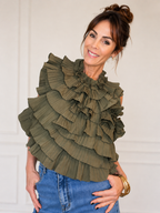 Satine Top Khaki