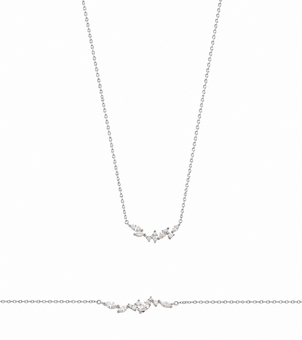 Collar Luna Plata
