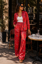 Bandana Trousers - Red
