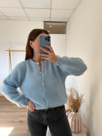 Punto de lana Bianca azul hielo