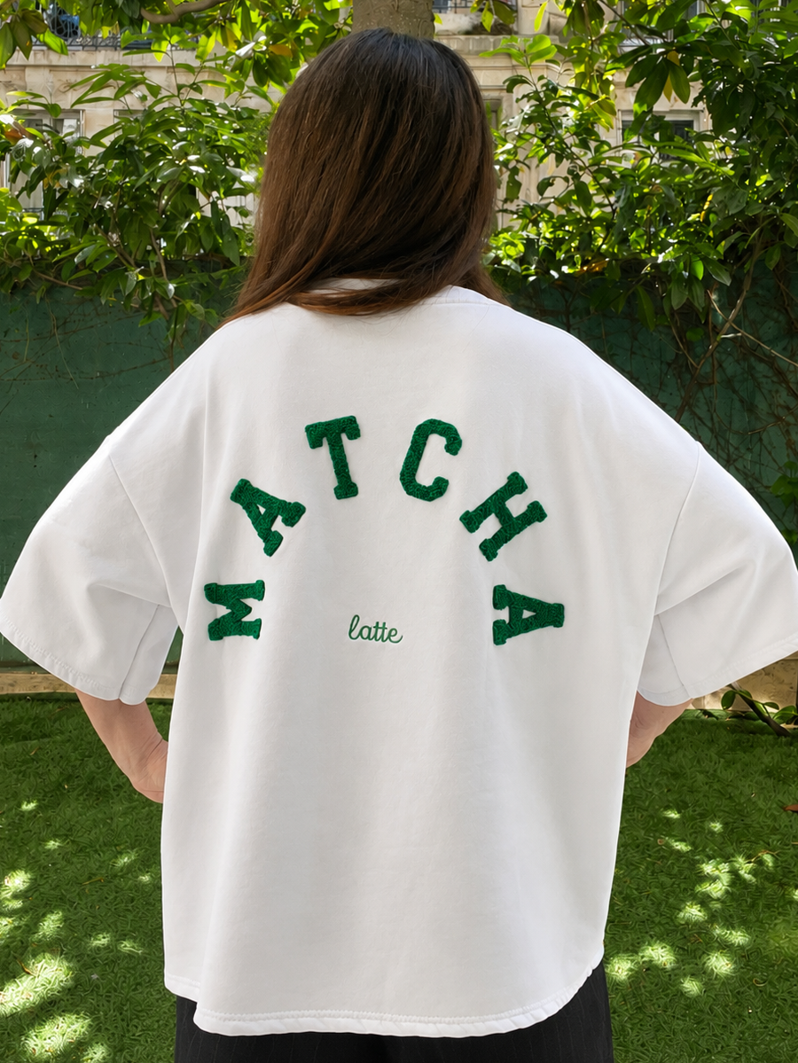 White Matcha Tee