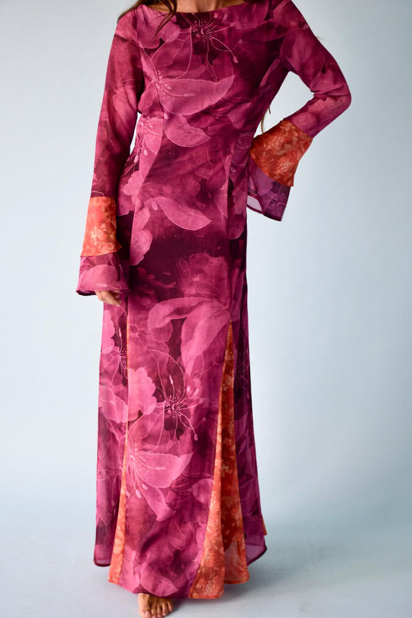 Camila Dress Burgundy