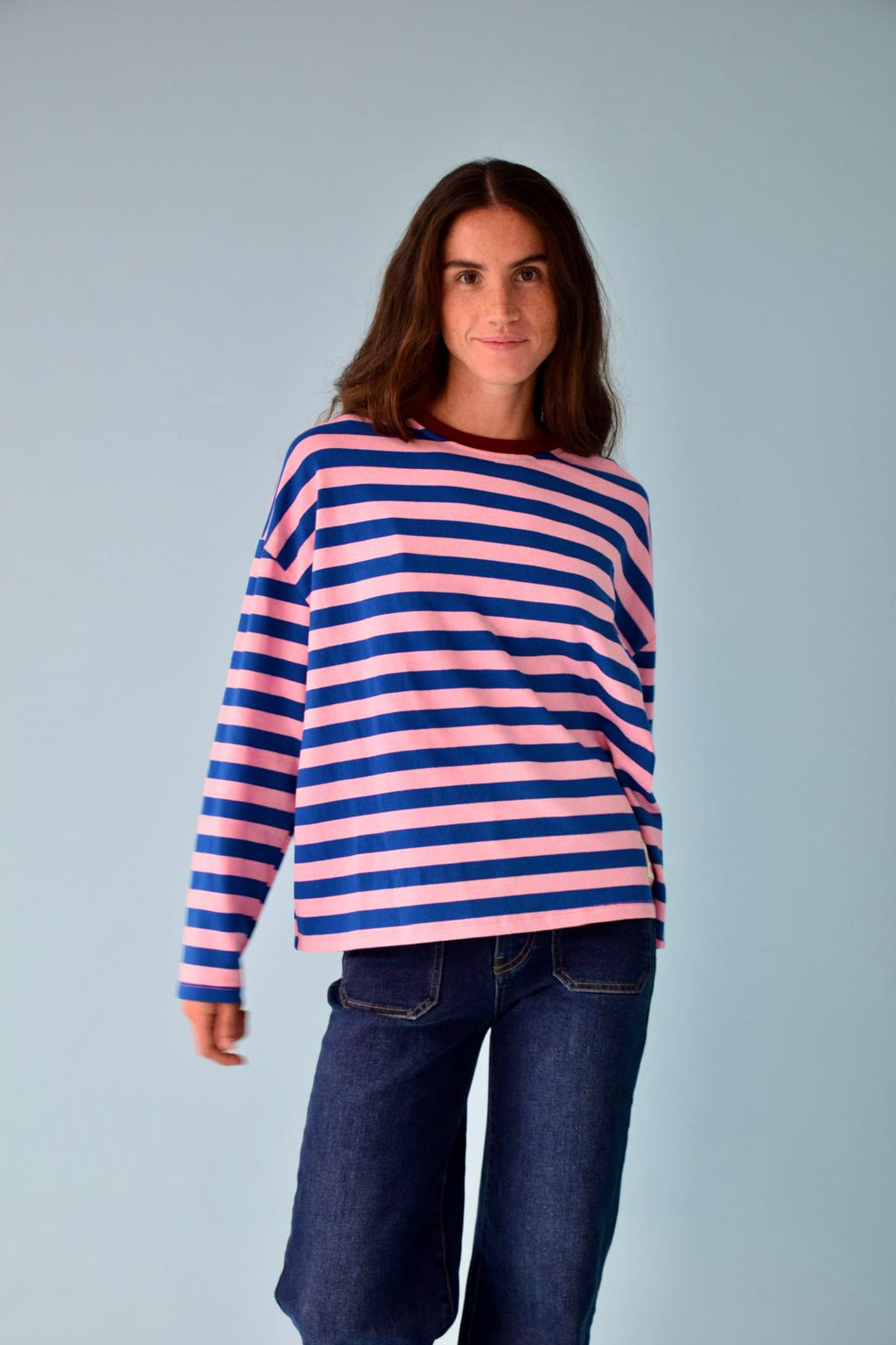 Núria Blue And Pink T-Shirt