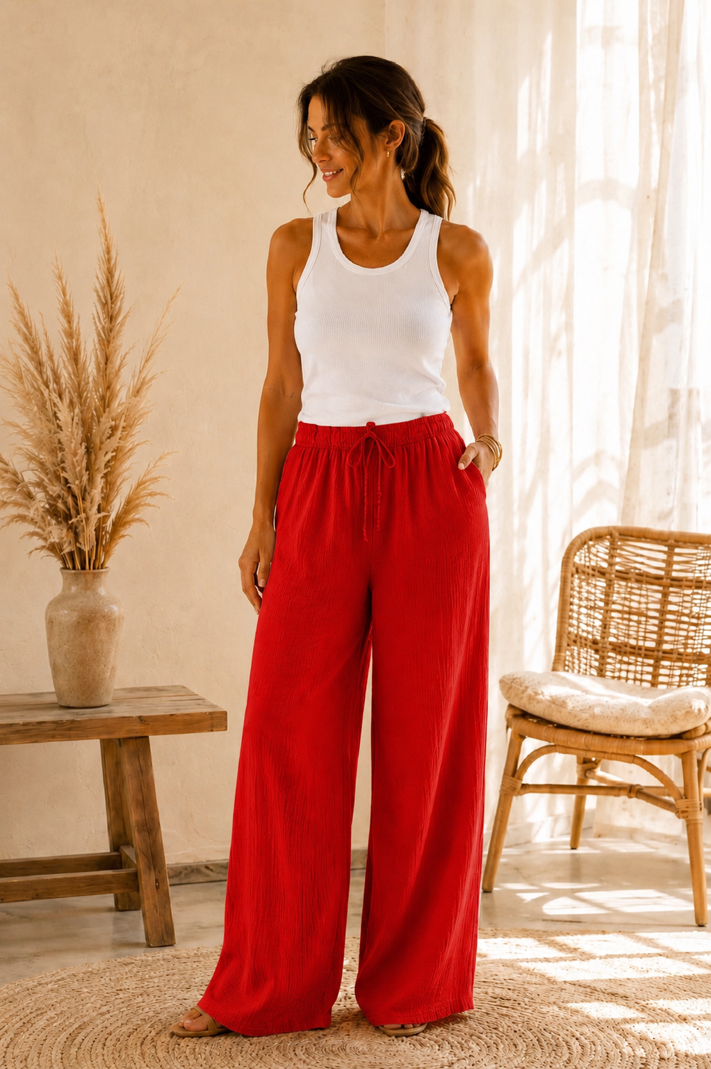 Eden Pants - Red